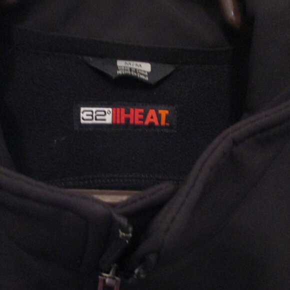 32 Degrees Heat Jacket Mens Medium Gray Full Zip Lightweight Pockets Windbreaker - Picture 8 of 8